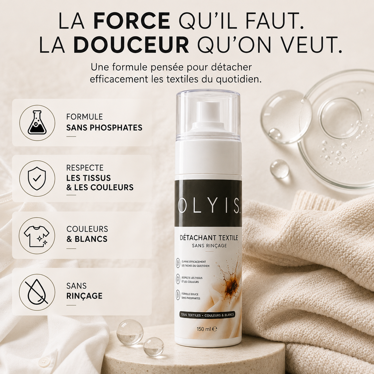 Olyis — Détachant EXPRESS Textile Sans Rinçage